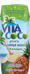 VITA COCO: Pure Coconut Water with Pineapple, 17 oz