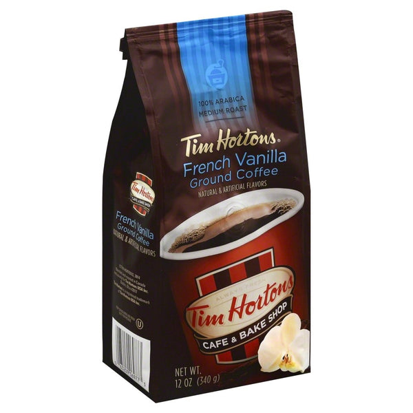 TIM HORTON: Coffee Ground French Vanilla, 12 oz