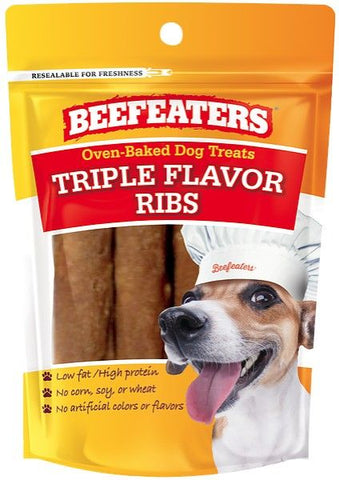 Beefeaters Oven Baked Triple Flavor Ribs Dog Treat