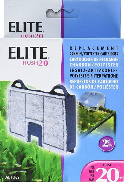 Elite Hush 20 Replacement Carbon / Polyester Cartridges