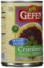 GEFEN: Cranberry Sauce Whole, 16 oz