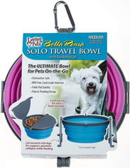 Loving Pets Bella Roma Pink Travel Bowl