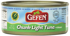 GEFEN: Chunk Light Tuna in Water, 6 oz