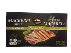 GRILLED CATCH: Mackerel Steak in Olive Oil, 6.7 oz