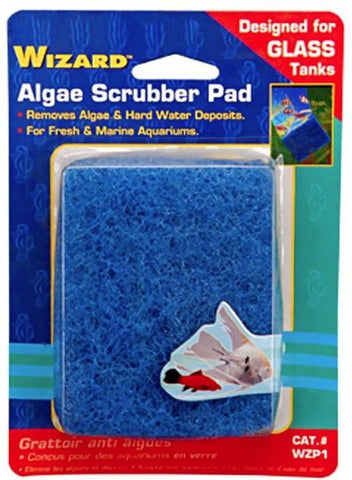 Penn Plax Wizard Algae Scrubber Pad for Glass Aquariums