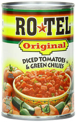 RO TEL: Original Diced Tomatoes and Green Chilies, 10 oz