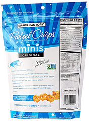 SNACK FACTORY: Pretzel Crisp Mini Original, 6.2 oz