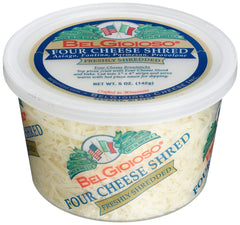 BELGIOIOSO: Four Cheese Shredded, 5 oz