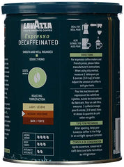 LAVAZZA: Coffee Ground Espresso Decaffeinated , 8 oz