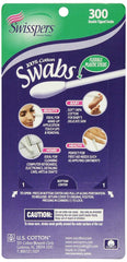 SWISSBEAUTY: 100% Cotton Swabs, 300 ct