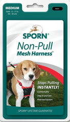 Sporn Non Pull Mesh Harness for Dogs - Black