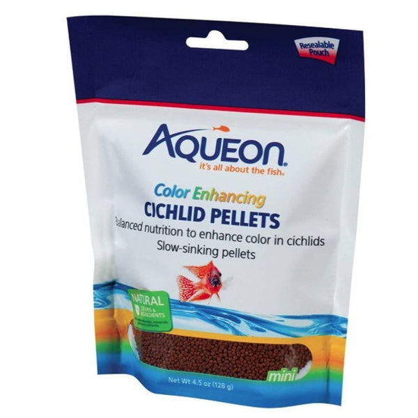 Aqueon Color Enhancing Cichlid Food Pellets