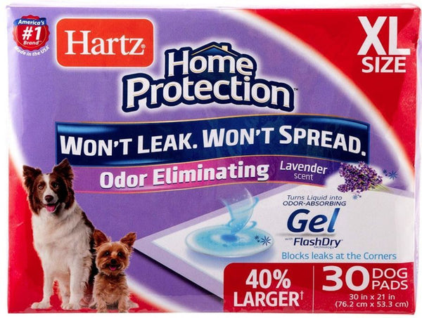Hartz Home Protection Lavender Scent Odor Eliminating Dog Pads - X-Large
