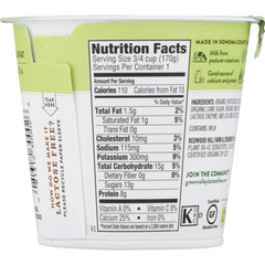 GREEN VALLEY ORGANICS: Low Fat Lactose Free Yogurt Vanilla, 6 oz
