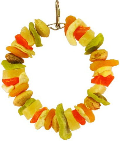 AE Cage Company Happy Beaks Deluxe Fruit Ring Tropical Delight