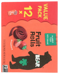 BEAR YOYO: Fruit Rolls Strawberry, 8.4 oz