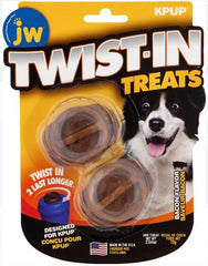 JW Pet Twist-In Treats Bacon Flavored Treat Dispensing Dog Toy