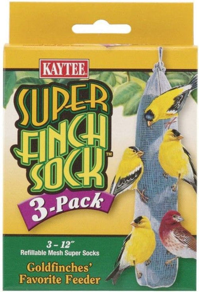 Kaytee Super Finch Socks Refillable Mesh Super Socks Seeds Not Included