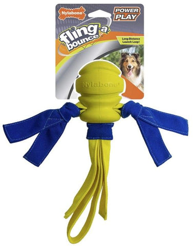 Nylabone Power Play Fling- a-Bounce Fetch 10" Dog Toy