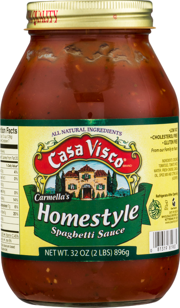 CASA VISCO: Homestyle Pasta Sauce, 32 oz