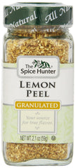 SPICE HUNTER: Lemon Peel Granulated, 2.1 Oz