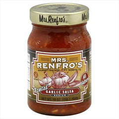 MRS. RENFRO'S: Gourmet Salsa Roasted Garlic Medium, 16 oz