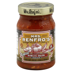MRS. RENFRO'S: Gourmet Salsa Roasted Garlic Medium, 16 oz