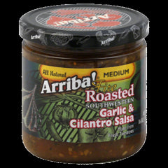 ARRIBA: Garlic & Cilantro Medium Salsa, 16 oz