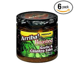 ARRIBA: Garlic & Cilantro Medium Salsa, 16 oz