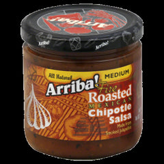 ARRIBA: Fire Roasted Mexican Chipotle Salsa Medium, 16 Oz