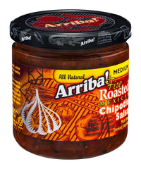 ARRIBA: Fire Roasted Mexican Chipotle Salsa Medium, 16 Oz