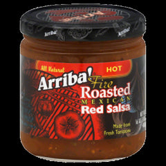 ARRIBA: Fire Roasted Hot Mexican Red Salsa, 16 Oz