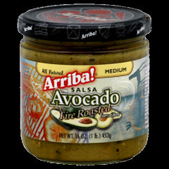 ARRIBA: California Style Mandarin Avocado Fire Roasted Salsa Medium, 16 Oz