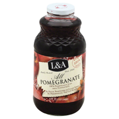 L & A JUICE: All Pomegranate, 32 oz