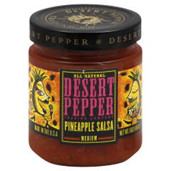DESERT PEPPER: Salsa Medium Pineapple, 16 oz