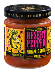 DESERT PEPPER: Salsa Medium Pineapple, 16 oz