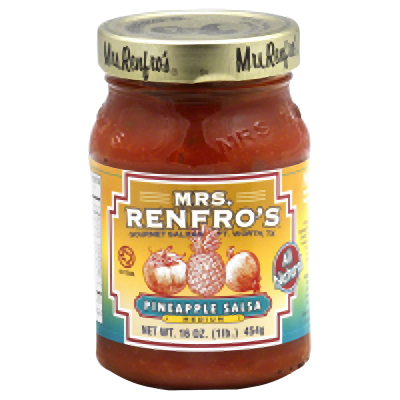 MRS RENFRO'S: Gourmet Salsa Pineapple Medium, 16 oz