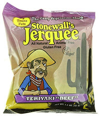 STONEWALLS JERQUEE: Teriyaki Beef Vegan Jerky, 1.5 oz