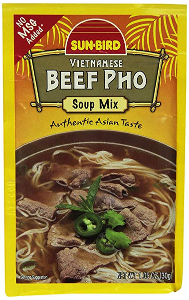 SUNBIRD: Beef Pho Soup Mix, 1.05 oz