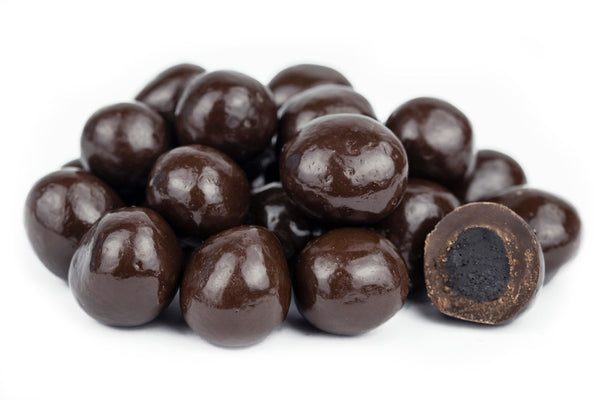 BULK SNACKS: Chocolate Dark Blueberry Organic, 25 lb