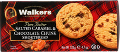 WALKERS: Salted Caramel & Milk Chocolate Chunk Shortbread, 4.7 oz