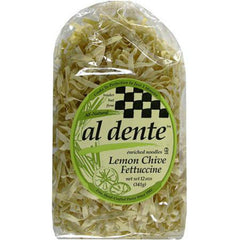 AL DENTE: Lemon Chive Fettuccine Pasta, 12 Oz