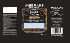 JAKEMANS: Lozenge Throat and Chest Anise Menthol, 24 pc