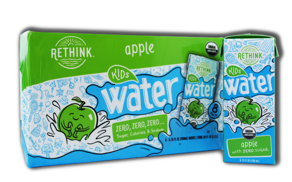 RETHINK WATER: Apple Water Sugar Free 8 Pack, 54 fl oz