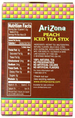 ARIZONA: Sugar Free Peach Iced Tea 10 Stix, 0.8 oz