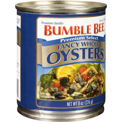 BUMBLE BEE: Oysters Whole Fancy Can, 8 oz