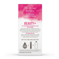 OM ORGANIC MUSHROOM NUTRITION: Beauty+ Powered by Chaga & Collagen Drink Stick 10 Pack, 2.2 oz