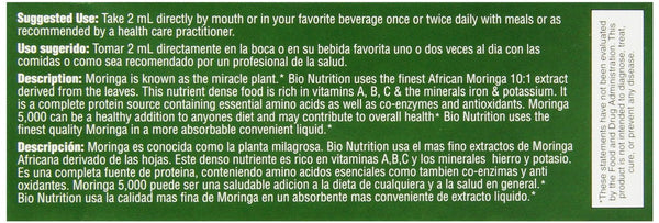 BIO NUTRITION: Moringa 5000 Super Food Liquid, 4 oz