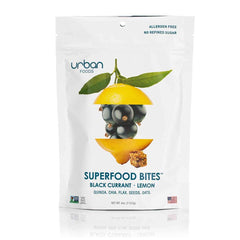 URBAN FOODS: Black Currant Lemon Super Food Bites, 4 oz