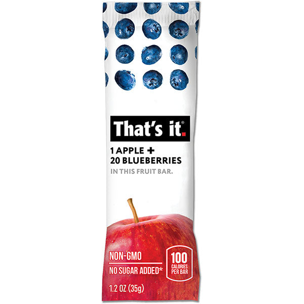 THAT'S IT: Apple + Blueberries Fruit Bar, 1.2 oz